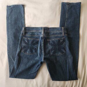 Habitual Blue Jeans with stitched cross on back pockets